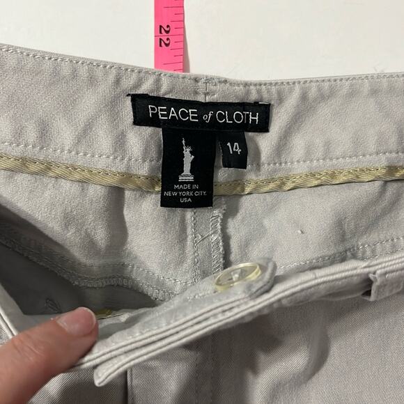 Peace of Cloth CASEY CROP JEAN - BLOSSOM TWILL in Frost (Light Grey) Size 14 - Picture 8 of 15